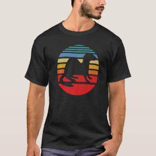 Tier Wiesel Frettchen Besitzer Vintage Sonnenunter T-Shirt