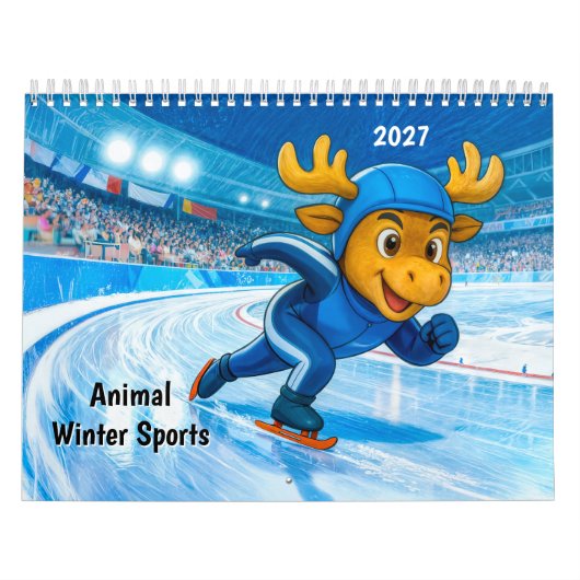 Tier-Wintersportarten Kalender (Titelbild)