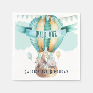 Tierabenteuer Watercolor Boho WILD ONE 1 1 Serviette