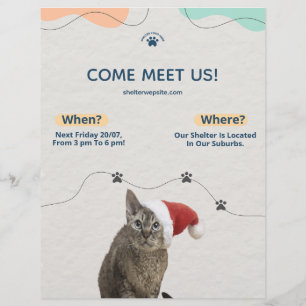 Tieradoption, Tierheimspenden Flyer