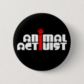Tieraktivist Button (Vorderseite)