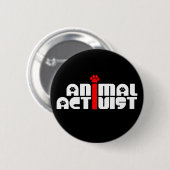 Tieraktivist Button (Vorne & Hinten)