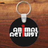 Tieraktivist Schlüsselanhänger (Vorderseite)