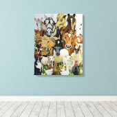 Tierallsorten Leinwanddruck (Insitu (Holzboden))