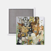 Tierallsorten Magnet (Vorderseite/Rückseite)