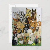 Tierallsorten Postkarte (Vorne/Hinten)