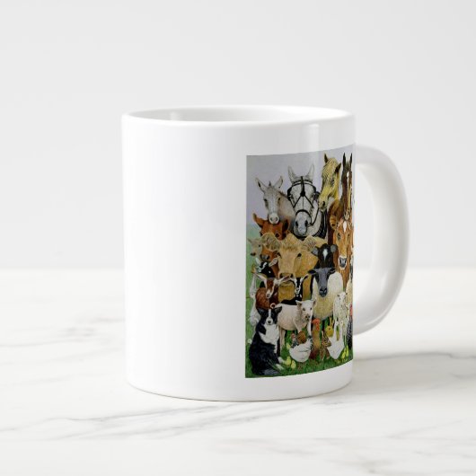 TierAllsorts Jumbo-Tasse (Vorderseite Rechts)