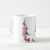 Tieralphabet-Einhorn Kaffeetasse (Vorderseite Links)