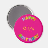 Tieralphabet - Geburtstag Magnet (Vorderseite/Rückseite)