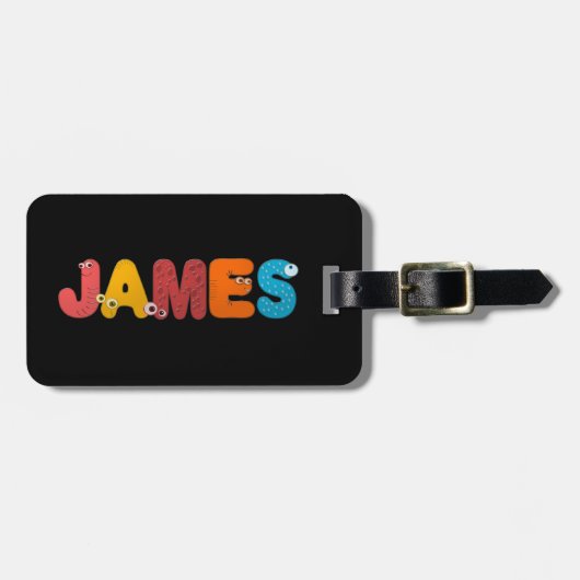 Tieralphabet James Gepäckanhänger (Vorderseite horizontal)