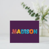 Tieralphabet Madison Postkarte (Stehend Vorderseite)