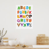 Tieralphabet Poster (Küche)