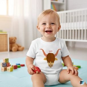 Tieralphabet Y für Yak Baby T-shirt