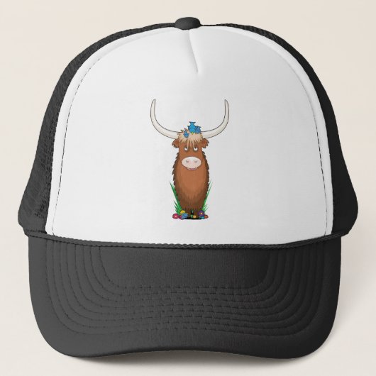 Tieralphabet-Yak Truckerkappe (Vorderseite)