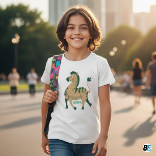 Tieralphabet Z für Zebra Baby T-shirt