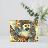 TierArt_Affe_001 Postkarte (Stehend Vorderseite)