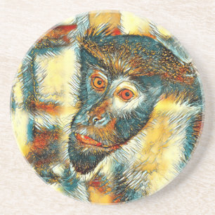 TierArt_Affe_002 Getränkeuntersetzer