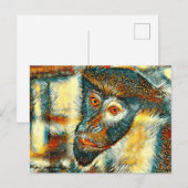 TierArt_Affe_002 Postkarte (Vorne/Hinten)