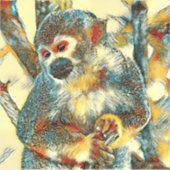 TierArt_Affe_003 Aufkleber (Vorderseite)