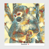 TierArt_Affe_003 Aufkleber (Blatt)