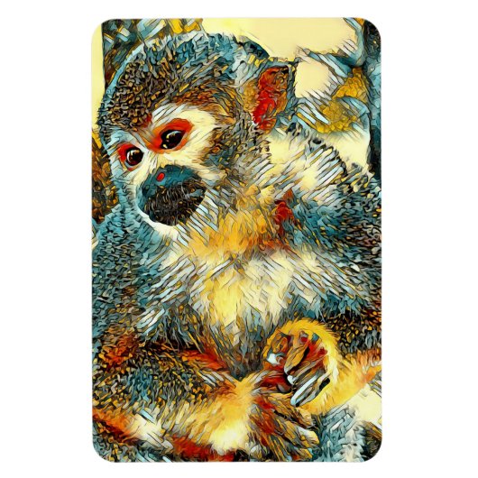 TierArt_Affe_003 Magnet (Vertikal)