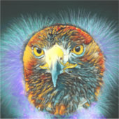TierArt_Bird_005 Aufkleber (Vorderseite)