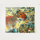 TierArt_Capybara_003 Wandteppich (Vorderseite (Horizontal))