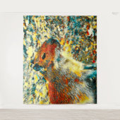 TierArt_Capybara_003 Wandteppich (Vorderseite)