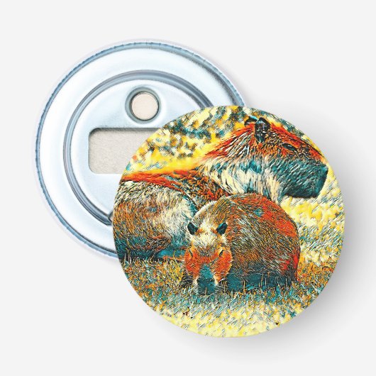 TierArt_Capybara_004 Flaschenöffner (Vorderseite)