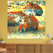 TierArt_Capybara_004 Leinwanddruck (Insitu (Wohnzimmer))
