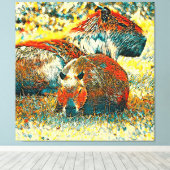 TierArt_Capybara_004 Leinwanddruck (Insitu (Holzboden))