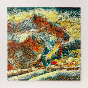 TierArt_Capybara_005 Puzzle