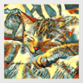 TierArt_Cat_033 Fensteraufkleber (Blatt)