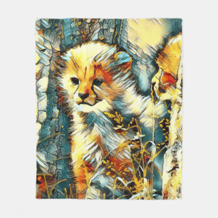 TierArt_Cheetah_001 Fleecedecke
