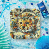 TierArt_Cheetah_002 Pappteller (Party)