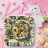 TierArt_Cheetah_002 Pappteller (Party)