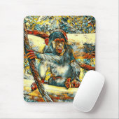 TierArt_Chimpanzee_011 Mousepad (Mit Mouse)