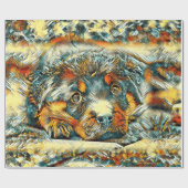 TierArt_Dog_20170801_by_JAMColors Geschenkpapier (Flach)
