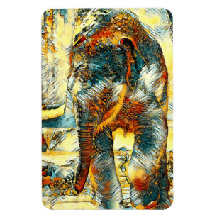TierArt_Elephant_012 Magnet
