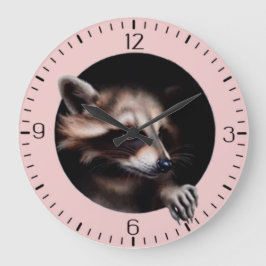 Tierart Große Wanduhr