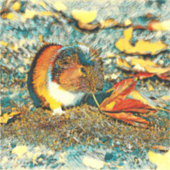 TierArt_GuineaPig_001 Aufkleber (Vorderseite)