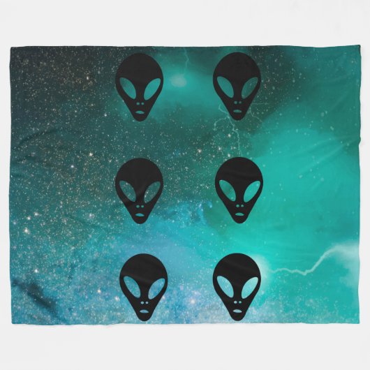 Tierart - Leiter der antiken Alien Fleecedecke (Vorderseite (Horizontal))