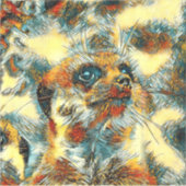 TierArt_Meerkat_002 Aufkleber (Vorderseite)
