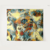 TierArt_Meerkat_002 Wandteppich (Vorderseite (Horizontal))