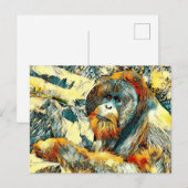 TierArt_OrangUtan_001 Postkarte (Vorne/Hinten)