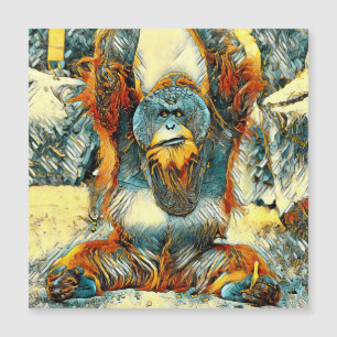 TierArt_OrangUtan_004 Magnetkarte