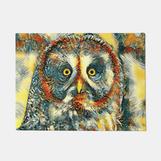 TierArt_Owl_003 Fußmatte (Vorderseite)