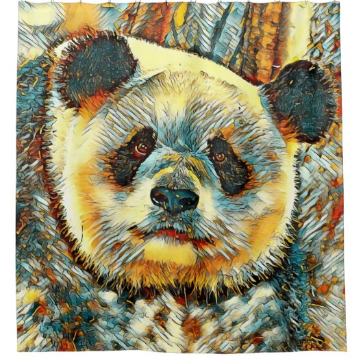 TierArt_Panda_014 Duschvorhang (Vorderseite)