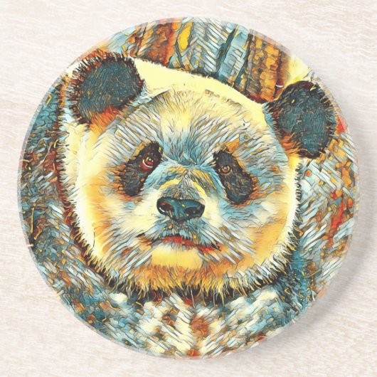 TierArt_Panda_014 Getränkeuntersetzer (Vorne)