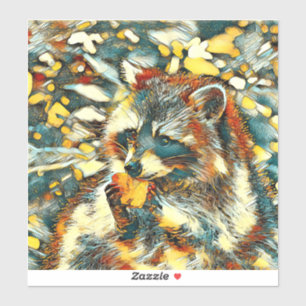TierArt_Raccoon_001 Aufkleber